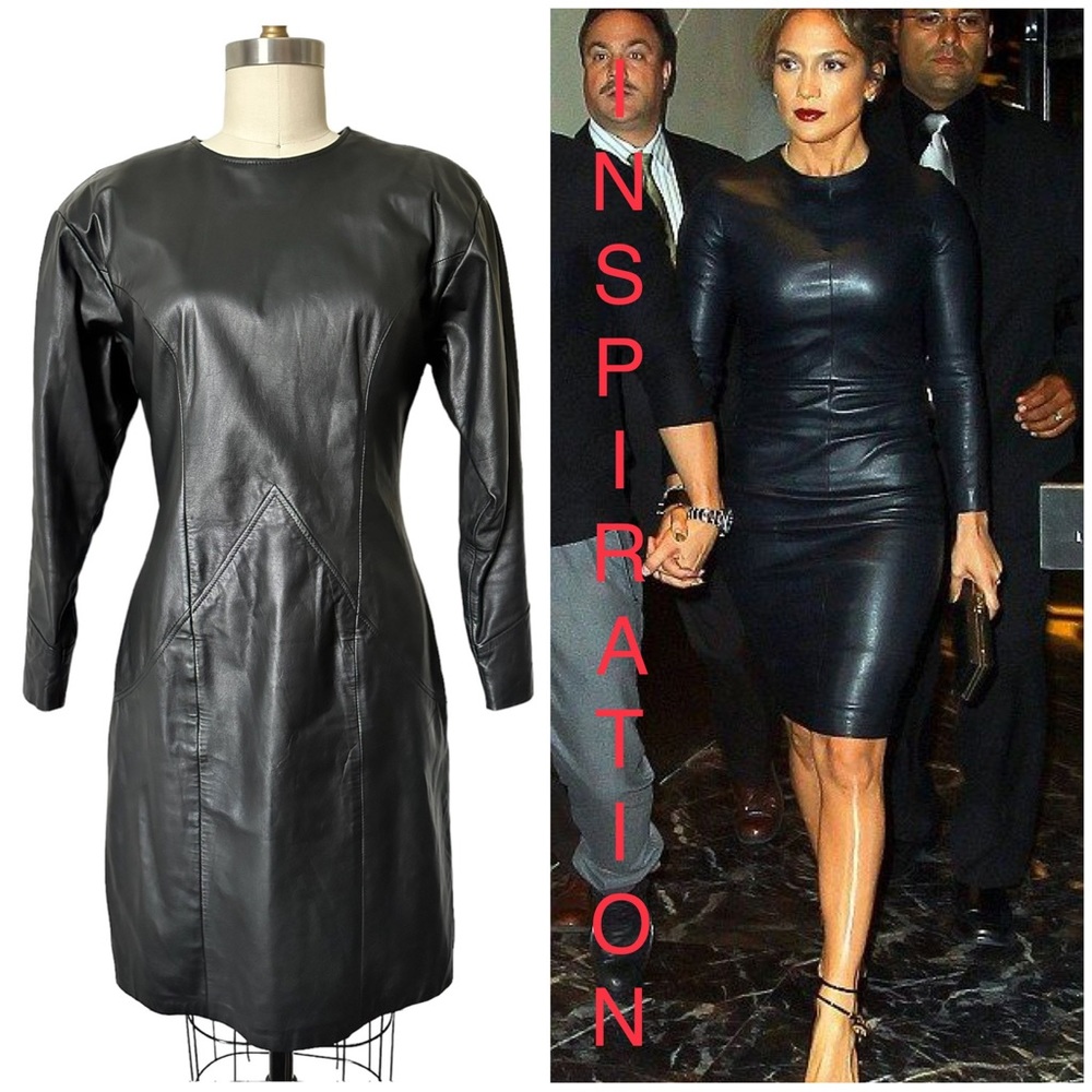 Vintage 80’s Genuine Leather Dress by Tibor